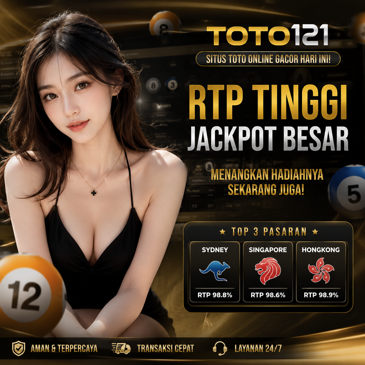 TOTO121 🔥 Situs Toto Online Gacor Hari Ini dengan RTP Tinggi dan Jackpot Besar